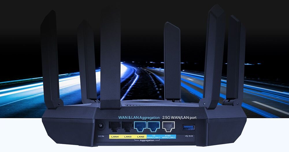 Router ASUS RT-AXE7800 - WAN i LAN 