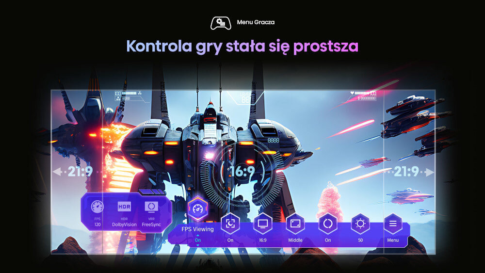 Telewizor HISENSE U7KQ  - game bar