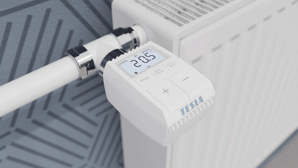 Głowica termostatyczna TESLA Smart Valve Style TSL-TRV-GS361A ZigBee