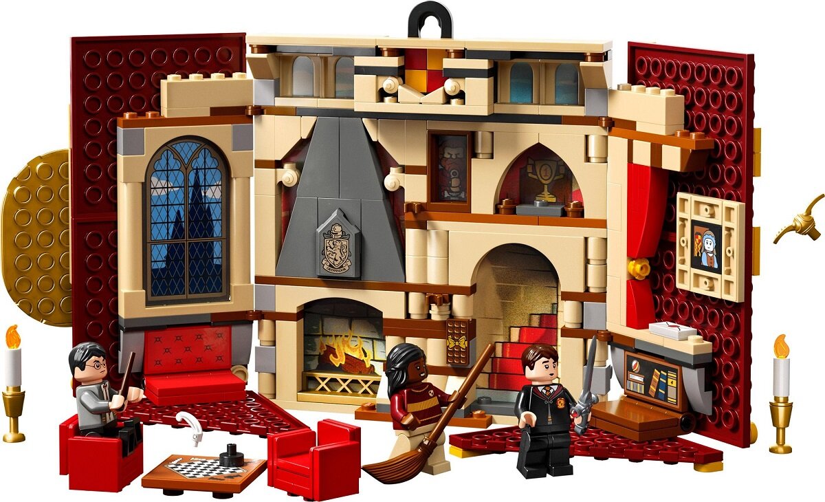 LEGO Harry Potter Flaga Gryffindoru 76409 dziecko kreatywność zabawa nauka rozwój klocki figurki minifigurki jakość tradycja konstrukcja nauka wyobraźnia role jakość bezpieczeństwo wyobraźnia budowanie pasja hobby funkcje instrukcja aplikacja LEGO Builder