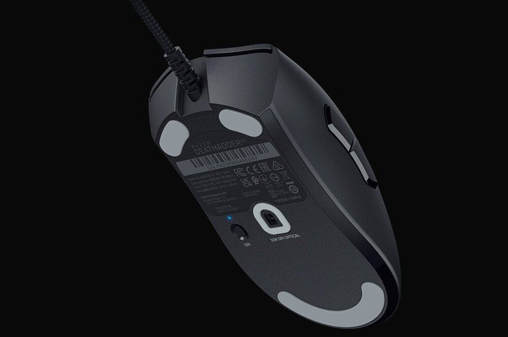 Mysz RAZER DeathAdder V3 lekka ergonomia konstrukcja 6 programowalnych przycisków czujnik optyczny motion sync gracz przewodowa łączność