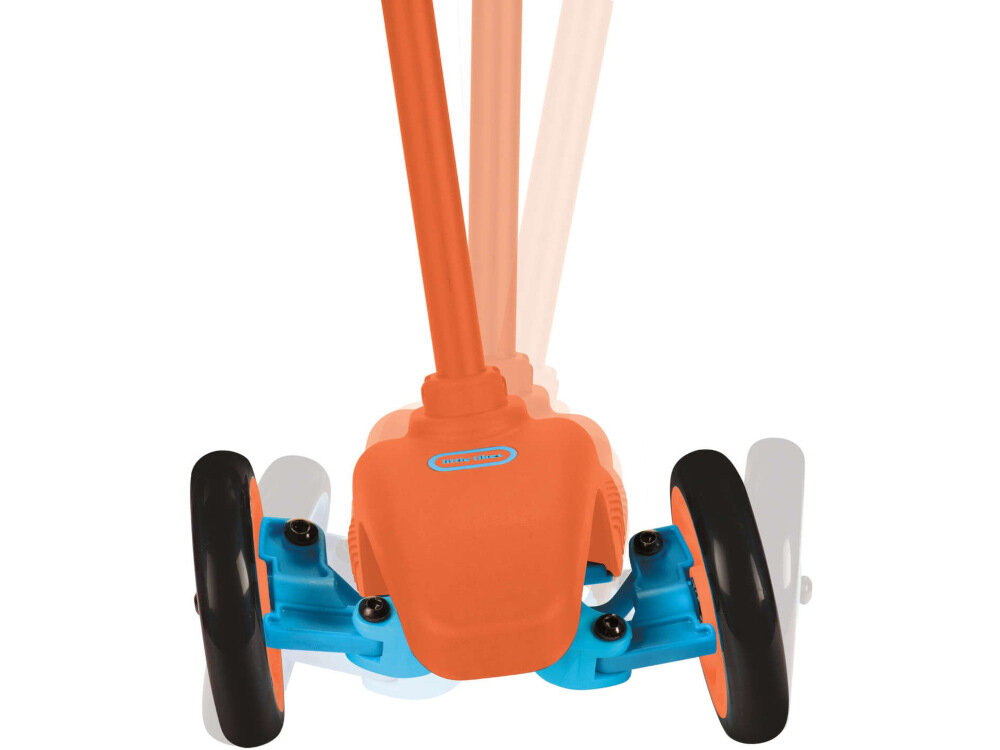 Hulajnoga dla dzieci LITTLE TIKES Lean to Turn Scooter Pomarańczowo-niebieskim prosty mechanizm kierowania pochylenia ciała we właściwą stronę