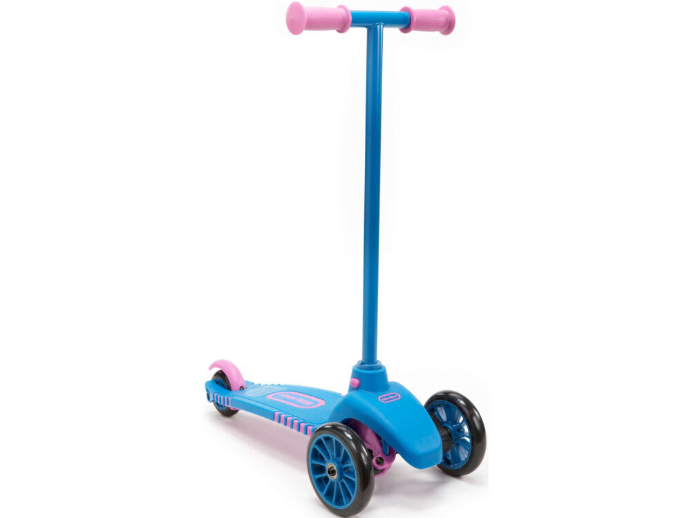 Hulajnoga dla dzieci LITTLE TIKES Lean to Turn Scooter Pomarańczowo-niebieskim szeroki podest jezdny powłoka antypoślizgowa dla dzieci w wieku od 2 do 4 lat wadze do 20 kg
