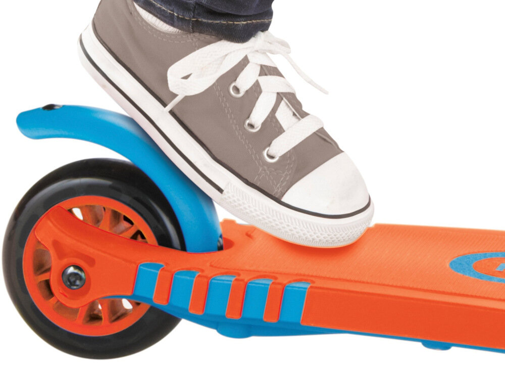 Hulajnoga dla dzieci LITTLE TIKES Lean to Turn Scooter Pomarańczowo-niebieskim hamulec tylny nożny dociśnięcie stopą do koła