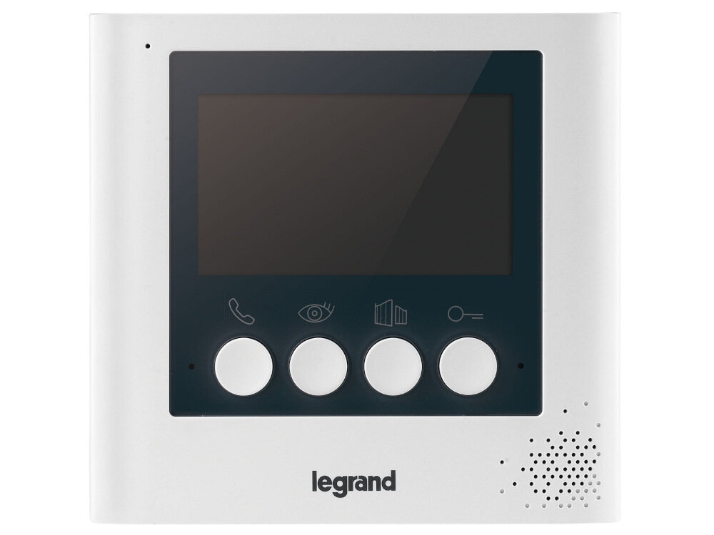 Monitor do wideodomofonu LEGRAND 369115 do montażu natynkowego uchwyt trwały odporny na uszkodzenia z wysokogatunkowych materiałów solidna konstrukcja