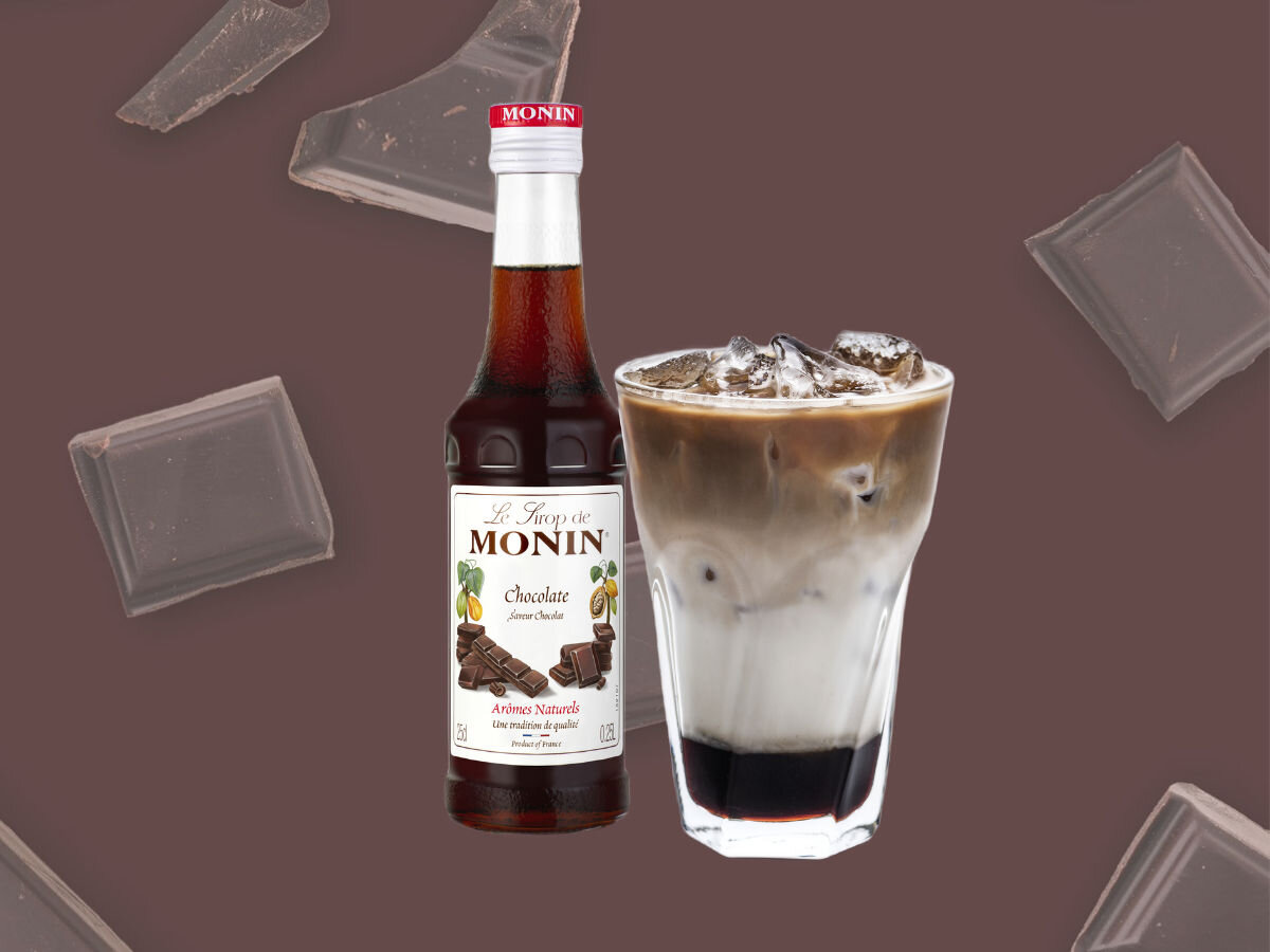 Zestaw syropów do kawy MONIN Maxi Set 3 x 250 ml czekolada smak zapach inspiracje