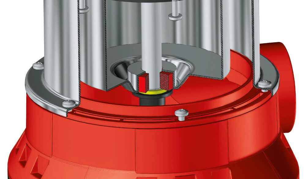Pompa zanurzeniowa EINHELL GC-DP 3325 uszczelka mechaniczna wewnetrzna wysokiej jakosci niezwykle wytrzymala do wydajnej pracy w roznych warunkach