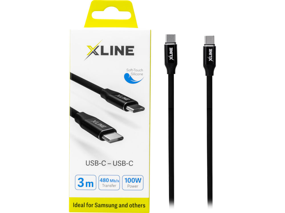 Kabel USB Typ-C - USB Typ-C XLINE 100W 3m długość