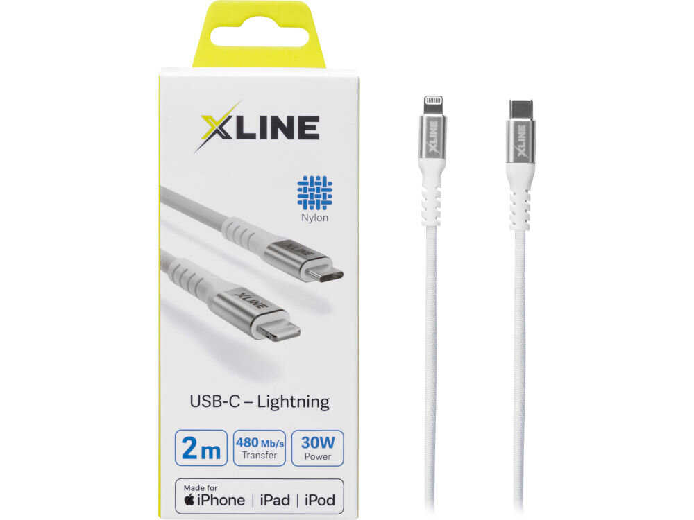 Kabel USB Typ-C - Lightning XLINE 30W 2m długość
