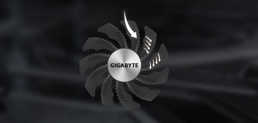 Karta graficzna GIGABYTE GeForce RTX 4070 Windforce OC 12GB - wentylatory 