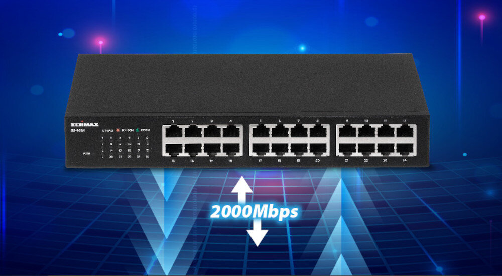 Switch EDIMAX GS-1024 zastosowanie przeznaczenie zarządzanie porty prędkość transfer