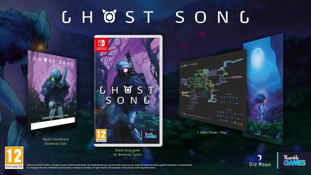 Ghost Song Gra wydanie fizyczne tajemniczy świat księżyc powierzchnia siły postępy przeciwnicy wrogowie samotność