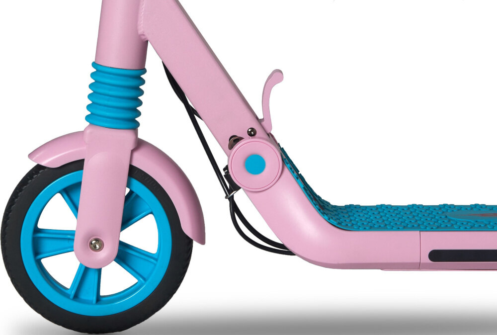 Hulajnoga elektryczna RIDER Pinki Różowy kola bezdetkowe 7-calowe przedniekolo tylne kolo 6-calowe