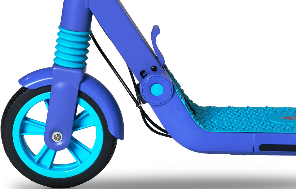 Hulajnoga elektryczna RIDER Bulet Niebieski kola bezdetkowe 7-calowe przedniekolo tylne kolo 6-calowe