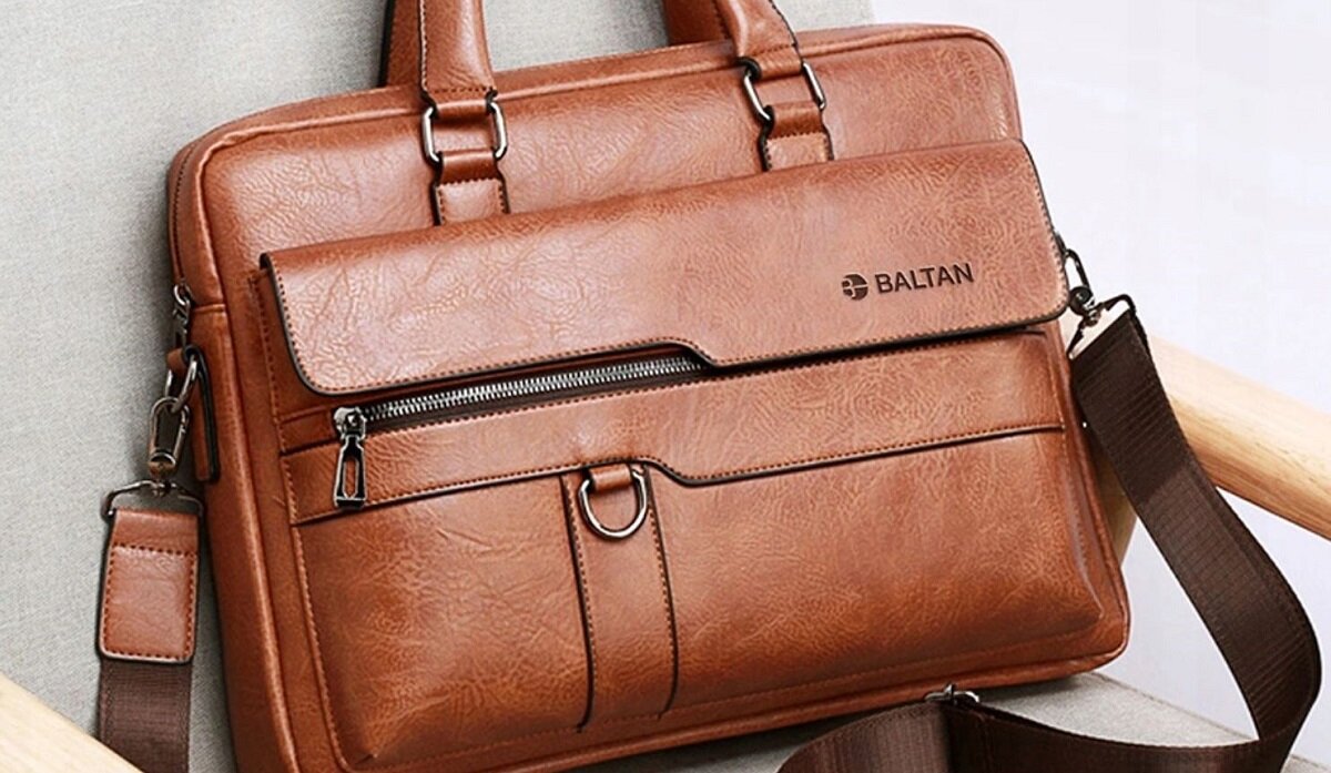 Torba na laptopa BALTAN Classic eko skóra komfort elegancka torba latop apple