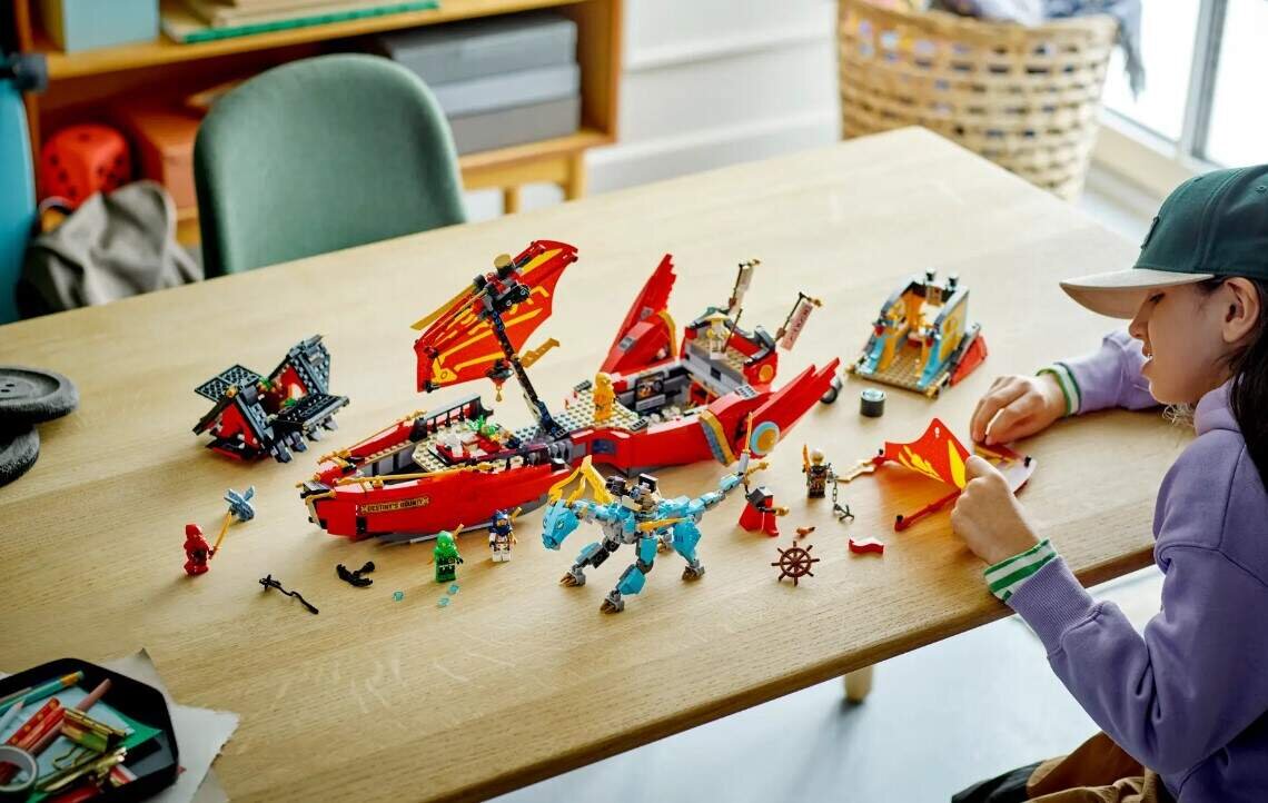 LEGO NINJAGO Perła Przeznaczenia wyścig z czasem 71797 dziecko kreatywność zabawa nauka rozwój klocki figurki minifigurki jakość tradycja konstrukcja nauka wyobraźnia role jakość bezpieczeństwo wyobraźnia budowanie pasja hobby funkcje instrukcja aplikacja LEGO Builder