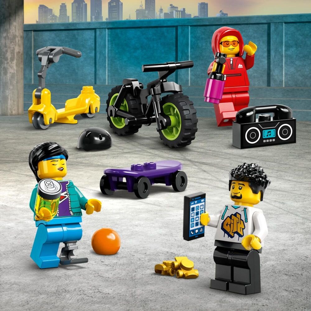 LEGO City Uliczny skatepark 60364  klocki elementy zabawa łączenie figurki akcesoria figurka zestaw 