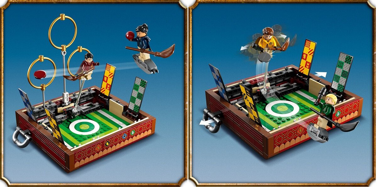 LEGO Harry Potter Quidditch kufer 76416 dziecko kreatywność zabawa nauka rozwój klocki figurki minifigurki jakość tradycja konstrukcja nauka wyobraźnia role jakość bezpieczeństwo wyobraźnia budowanie pasja hobby funkcje instrukcja aplikacja LEGO Builder
