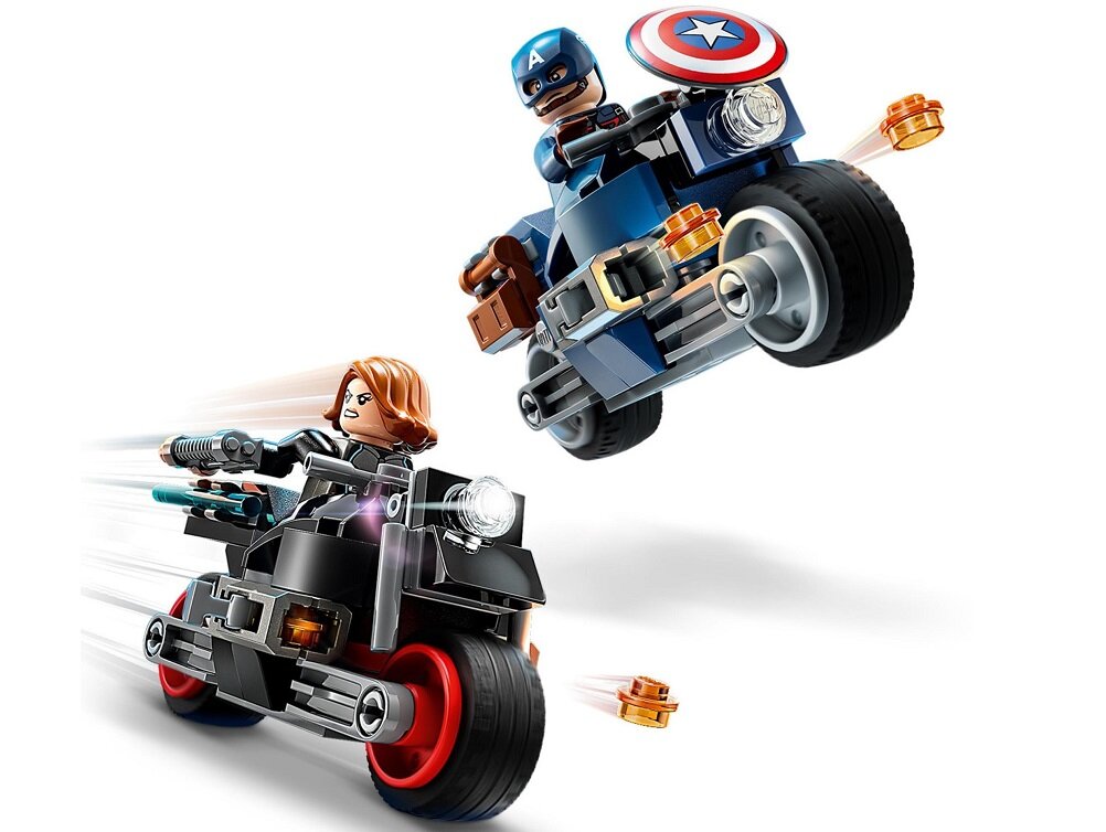 LEGO Marvel Motocykle Czarnej Wdowy i Kapitana Ameryki 76260 dziecko kreatywność zabawa nauka rozwój klocki figurki minifigurki jakość tradycja konstrukcja nauka wyobraźnia role jakość bezpieczeństwo wyobraźnia budowanie pasja hobby funkcje instrukcja aplikacja LEGO Builder