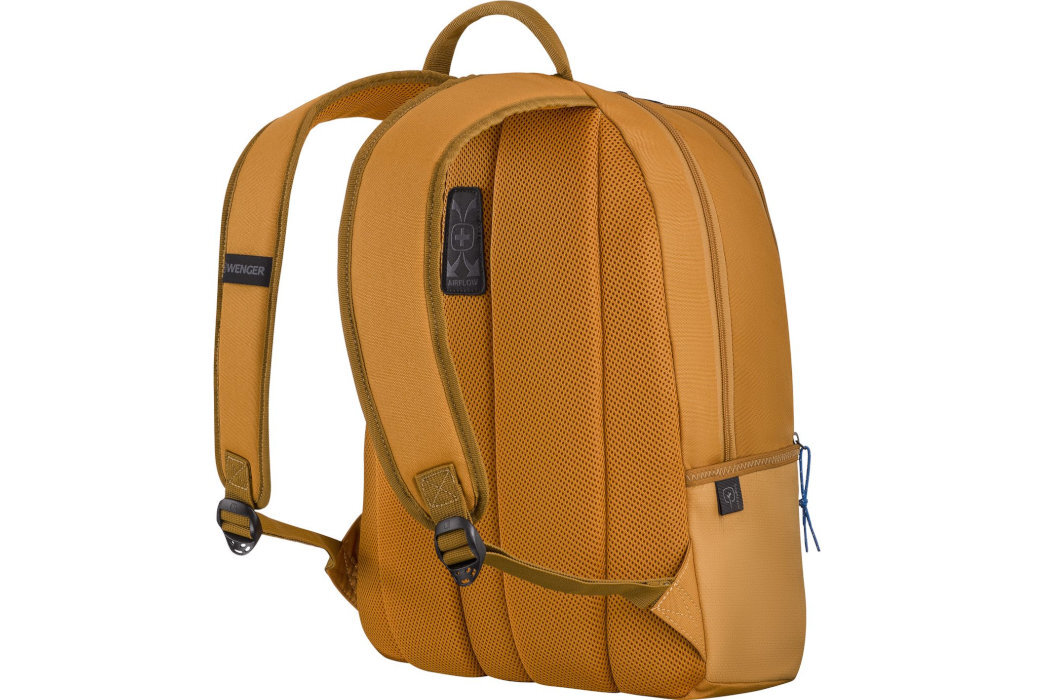 Plecak na laptopa WENGER Trayl 15.6 cali Żółty wygoda przenoszenie przepływ komfort prostota siatka kieszenie