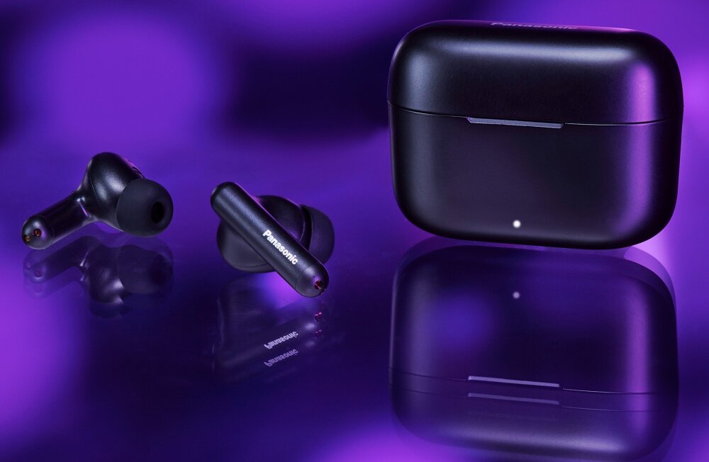 Słuchawki dokanałowe PANASONIC RZ-B110WDE-K aktywne osoby lekkość ergonomia jakość dźwięk użytkownicy odporność jakość połączenie panel dotykowy bateria sterowanie głosem redukcja szumów