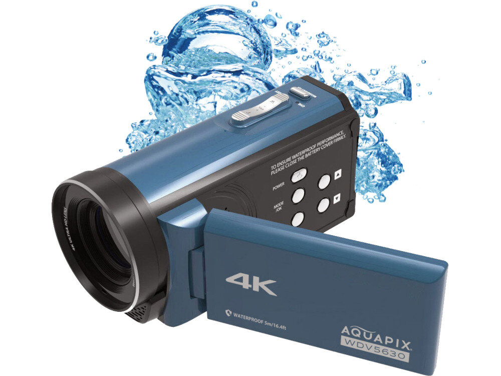 Kamera EASYPIX Aquapix WDV5630 Szaro-niebieski szczelność wodoodporność cechy przeznaczenie