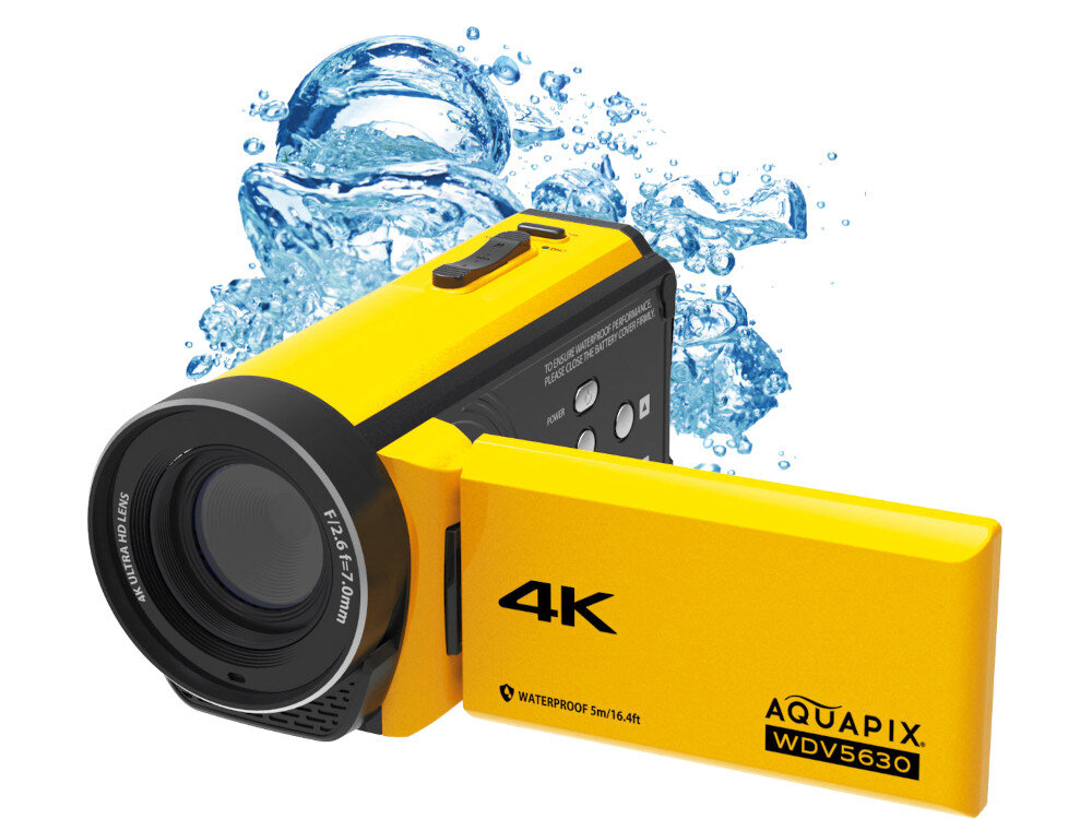 Kamera EASYPIX Aquapix WDV5630 Żółty szczelność wodoodporność cechy przeznaczenie