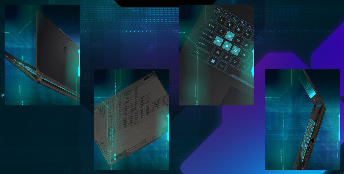 Laptop MSI Cyborg A12VF-266XPL 15.6 IPS 144Hz i5-12450H 16GB RAM 512GB SSD GeForce RTX4060 cechy zalety wygląd przeznaczenie gaming elementy