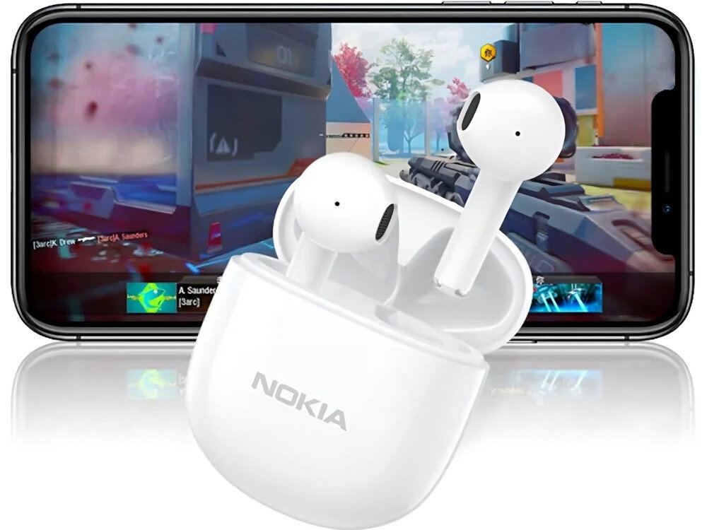 Słuchawki douszne NOKIA E3110 Biały łączność Bluetooth zasięg ładowanie bateria żywotność