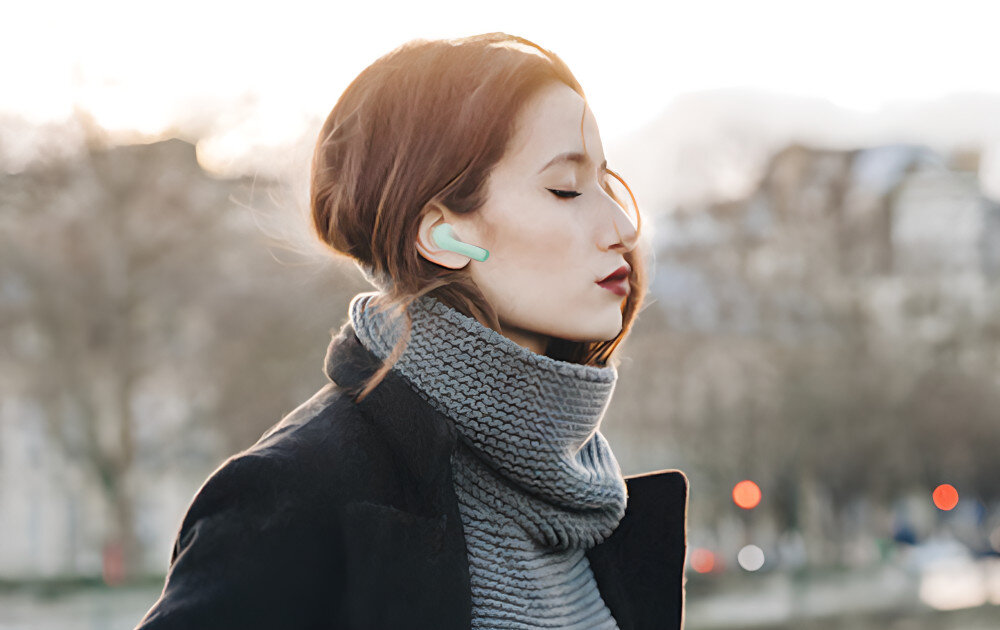 Słuchawki douszne NOKIA E3110 Zielony kompatybilność mikrofon szumy asystent Siri