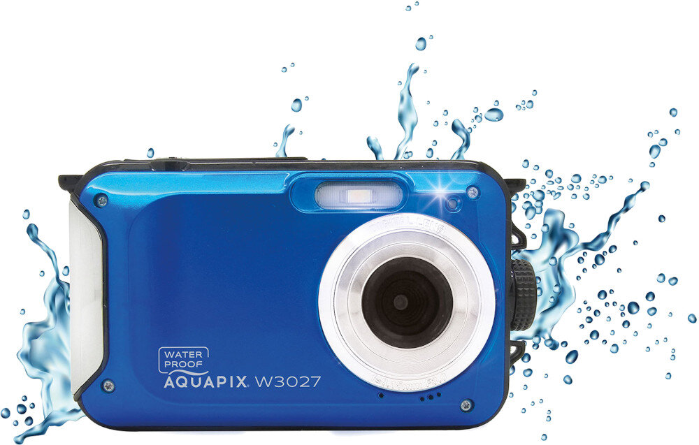 Aparat EASYPIX Aquapix W3027-M Wave Niebieski przeznaczenie cechy wodoodporność szczelność