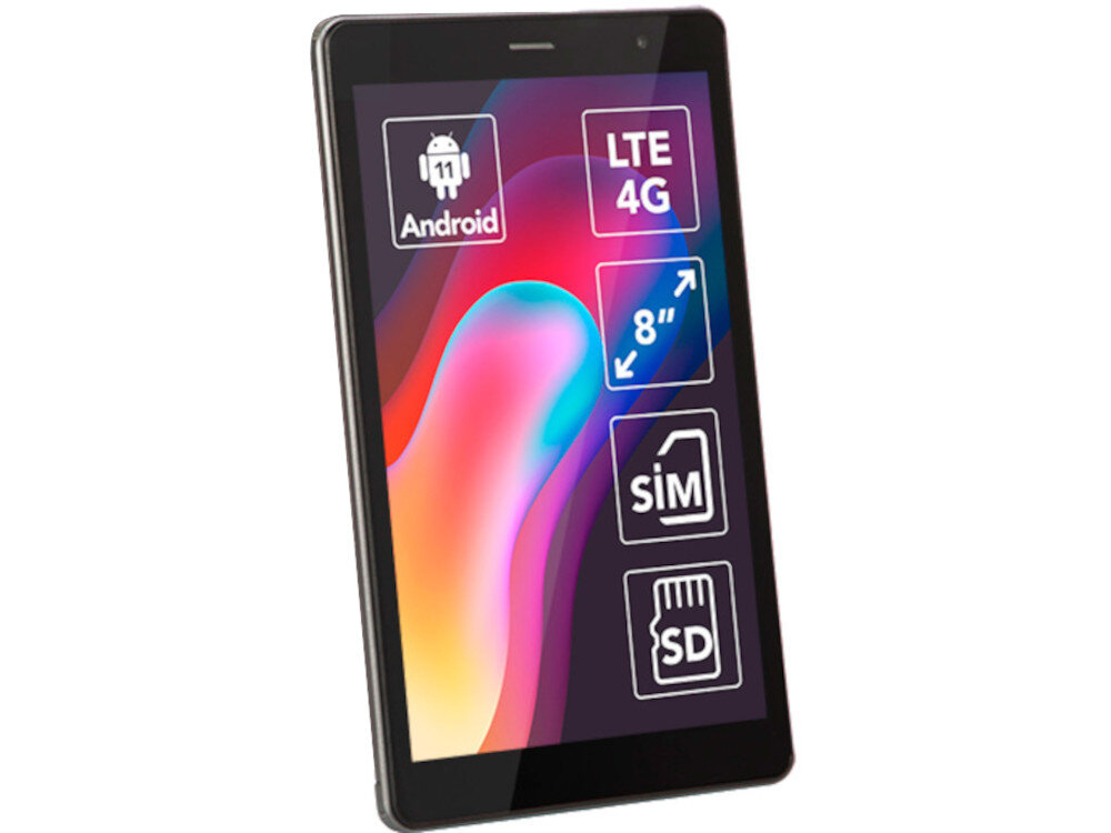 Tablet BLOW PlatinumTAB8 8 2/32 GB LTE Wi-Fi Szary + Etui wyświetlacz przekątna rozdzielczość kolory jakość