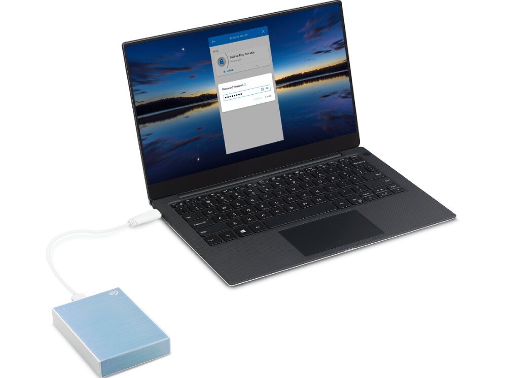 Dysk SEAGATE One Touch 5TB HDD Niebieski szyfrowanie bezpieczeństwo usługa odzyskiwanie