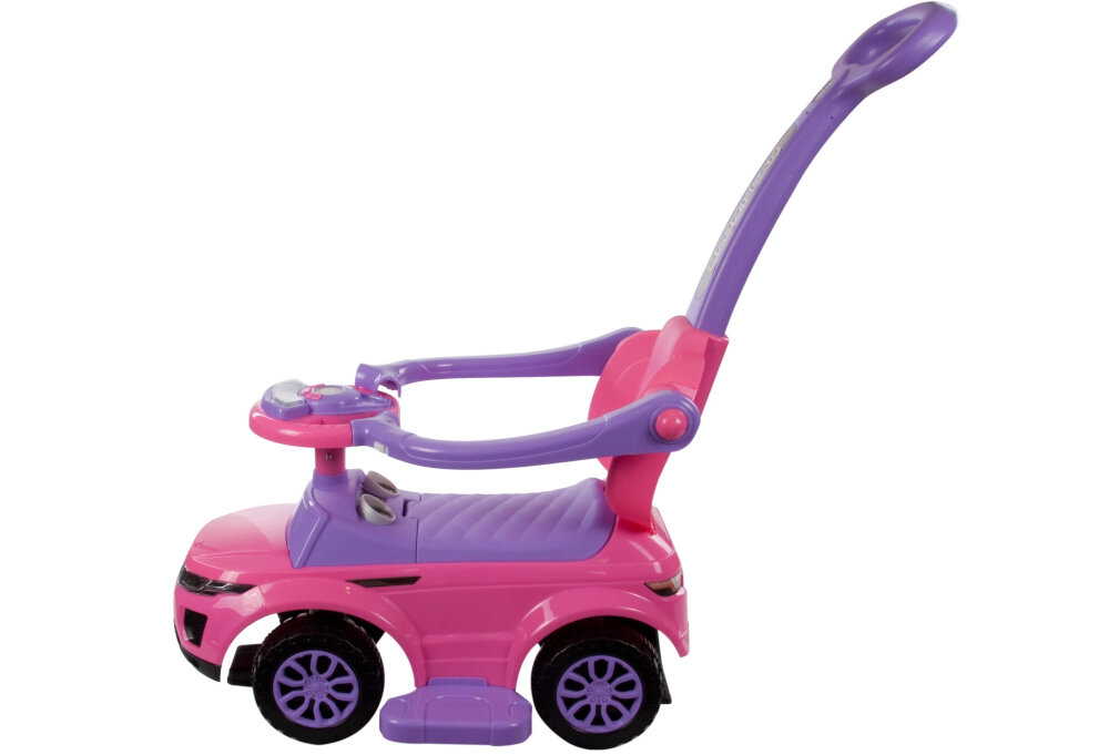 Jeździk SUN BABY Sport Car J05.016.0.5 Różowo-fioletowy schowej siedzisko mozliwosci dodatki przechowywanie