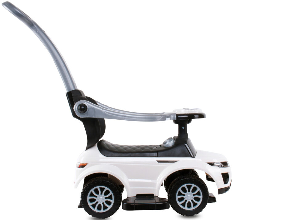 Jeździk SUN BABY Sport Car J05.016.0.4 Biały Wysokie oparcie palak komfort bezpieczeństwo max obciazenie