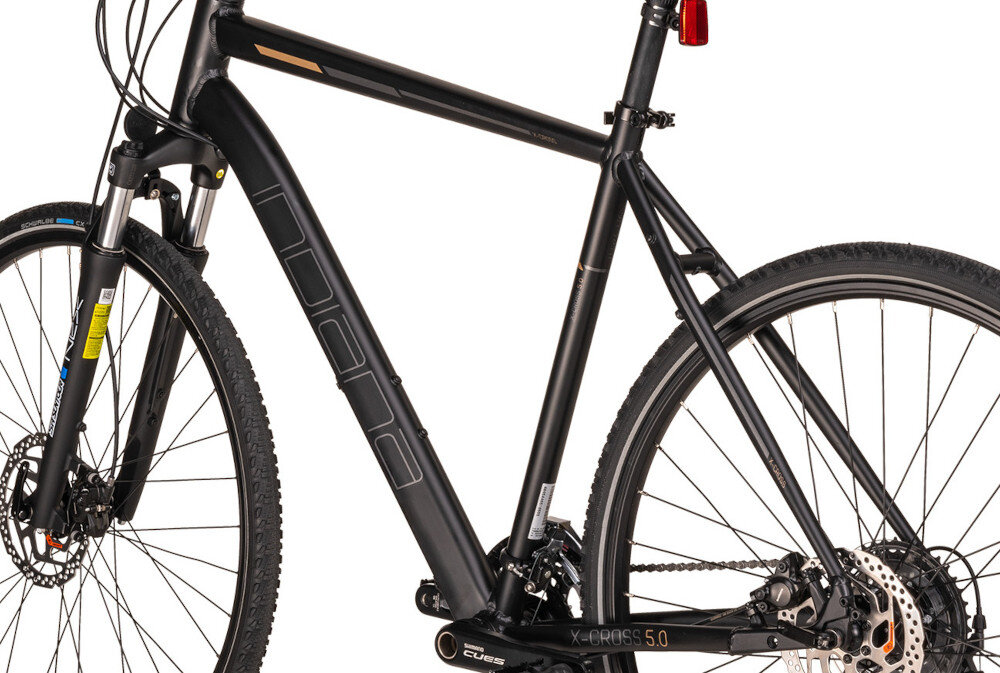 Rower crossowy IINDIANA X-Cross 5.0 M22 męski Czarny rama 22-calowa aluminiowa oporna na korozje rower jest zwinny lekki latwo go podniesc wybor rozmiaru ramy Twoj wzrost mierzony w zrelaksowanej pozycji typ roweru dla osob o wzroscie od 186 do 194 cm