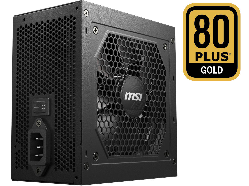 Zasilacz MSI MAG A650GL 650W 80 Plus Gold certyfikat sprawność