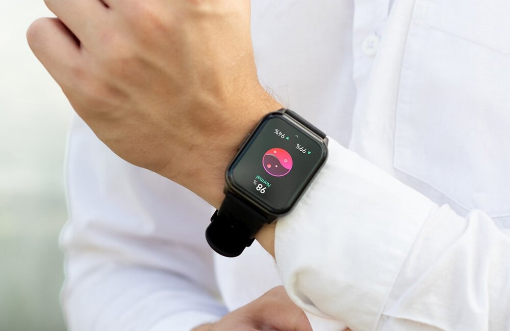 Smartwatch MAXCOM FW25 Arsen Pro ekran bateria czujniki zdrowie sport pasek ładowanie pojemność rozdzielczość łączność sterowanie krew puls rozmowy smartfon aplikacja