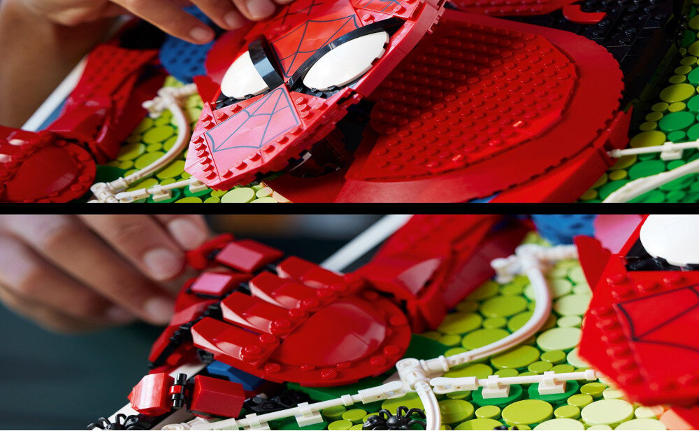 KLOCKI LEGO ART NIESAMOWITY SPIDER-MAN 31209 ruchome palce głowa elementy