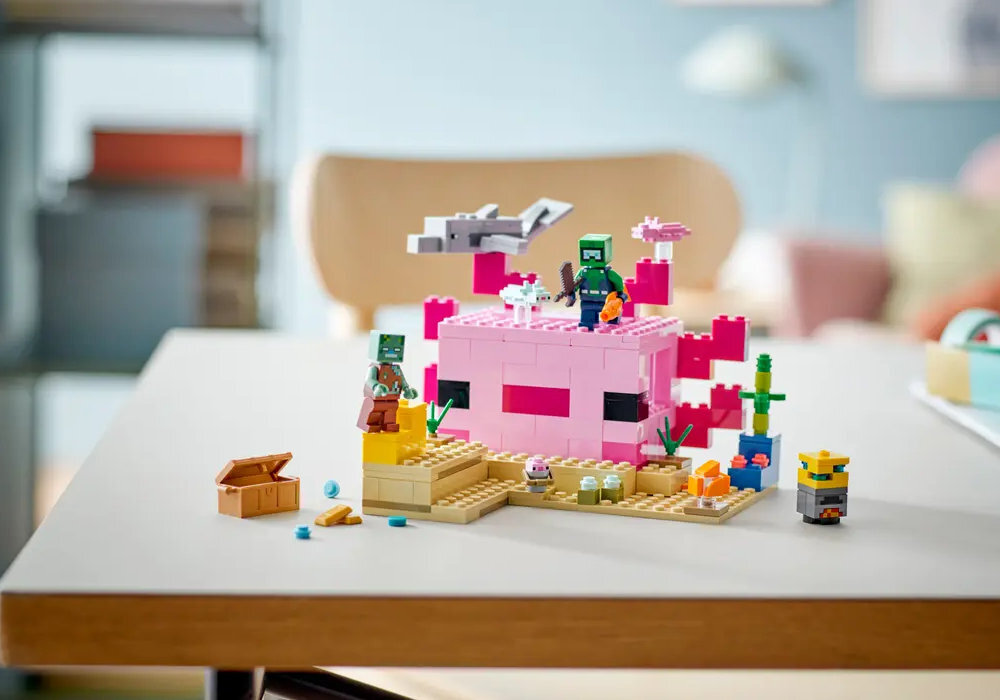 LEGO 21247 Minecraft Dom aksolotla zabawa edukacja rozwój wyposażenie kreatywność