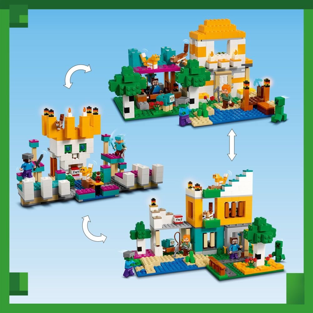 LEGO Minecraft Kreatywny warsztat 4.0 21249   klocki elementy zabawa łączenie figurki akcesoria figurka zestaw 