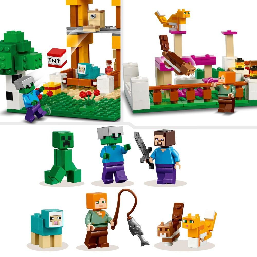 LEGO Minecraft Kreatywny warsztat 4.0 21249   klocki elementy zabawa łączenie figurki akcesoria figurka zestaw 