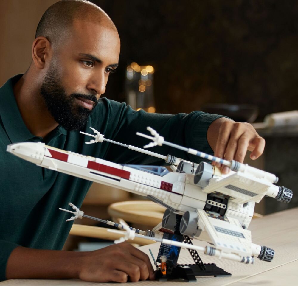 LEGO Star Wars Myśliwiec X-Wing 75355   klocki elementy zabawa łączenie figurki akcesoria figurka zestaw 