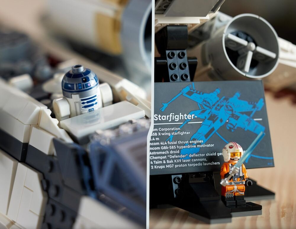LEGO Star Wars Myśliwiec X-Wing 75355   klocki elementy zabawa łączenie figurki akcesoria figurka zestaw 
