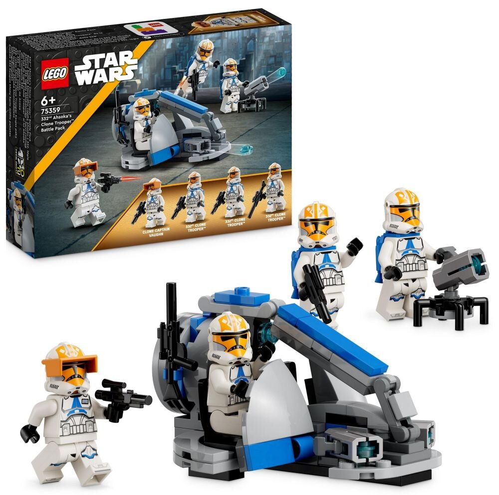 LEGO Star Wars Zestaw bitewny z 332. oddziałem klonów Ahsoki 75359  klocki elementy zabawa łączenie figurki akcesoria figurka zestaw   