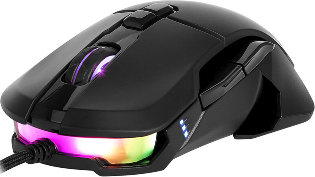 Mysz DELUX M629BU RGB gracze gaming RGB przyciski uniwersalność kabel bateria nanoodbiornik
