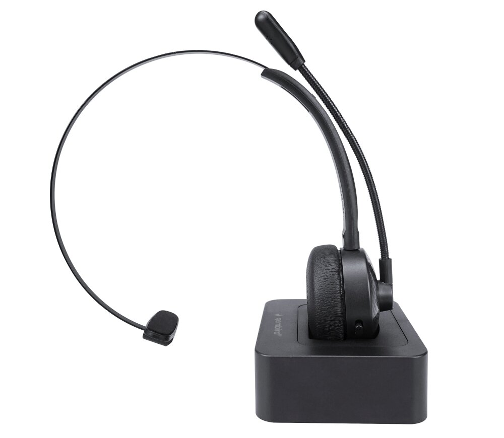 Słuchawka GEMBIRD BTHS-M-01 Bluetooth Call center Czarny dźwięk częstotliwość bluetooth transmisja RF częstotliwość mikrofon pełnokierunkowy