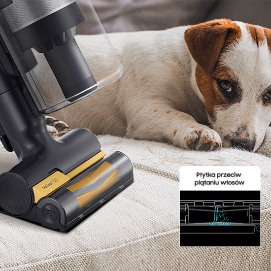Sprzątanie Elektroszczotką Pet Tool + odkurzacza Samsung VS20C8524TB/GE seria 85 z Media Expert