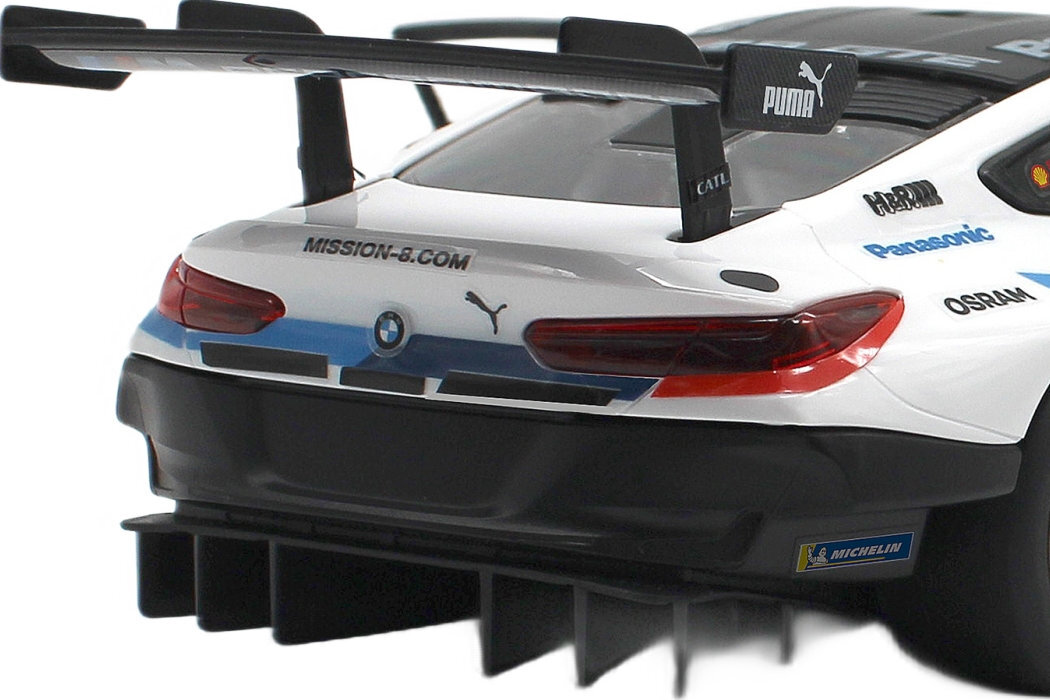 Samochód zdalnie sterowany RASTAR BMW M8 GTE zabawa wyścigi powierzchnia materiał zasilanie