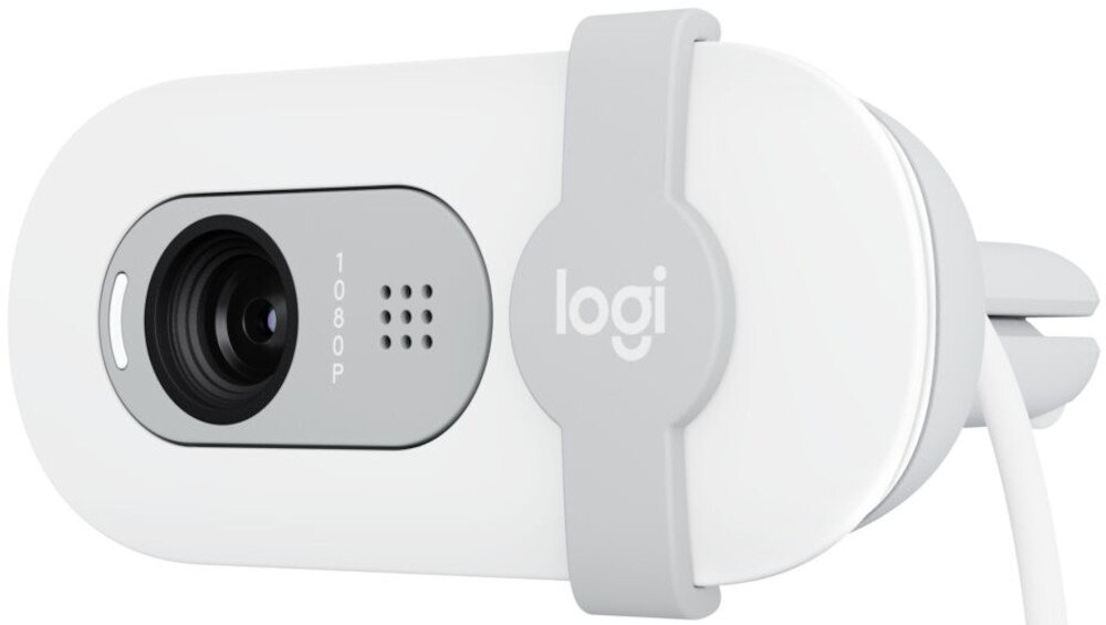 Kamera internetowa LOGITECH Brio 100 Full HD Biały wykonanie materiał recykling plastik ekologia